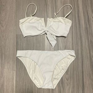 Sanctuary cream bathing suit set - size M